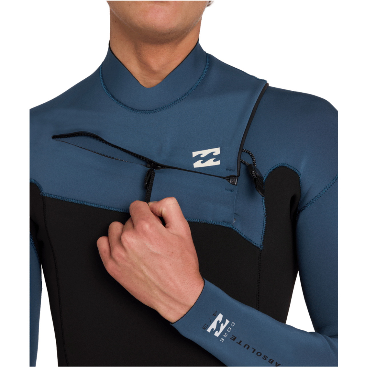 2026 Billabong Mens Absolute Core 4/3mm Chest Zip Wetsuit ABYW100294 - Dark Denim